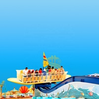 Manèges de surf et de skate aquatiques pour enfants au parc d'aventure