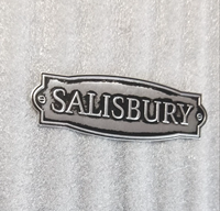Etiqueta de Sofá de Alta Gama, Placa de Identificación de Metal con Grabado en Relieve, Plateada y con Acabado Antiguo, Etiqueta de Marca para Muebles, Decoración del Hogar, Uso Publicitario BBT