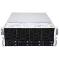 Serveur Rack 4 GPU, Double Processeur Intel C612, E5 Xeon 2678 V3, 64 Go de RAM DDR4, 4U, 8 Baies, pour Chargeurs de Travail IA Haut de Gamme, Alimentation 1300W, Garantie 3 Ans