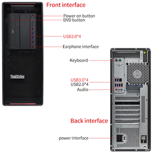 Station de travail graphique de bureau Lenovo ThinkStation P700 P710 P720 avec processeur Xeon E5-2600V3/V4, ordinateurs économiques avec 16/32/64/128 Go de RAM, Lenovo P7 - Product Image 4