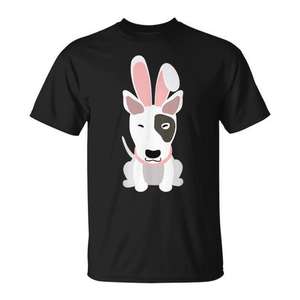 Bullterrier Bunny Ears <b>Easter</b> Dog Lovers <b>T</b>-<b>Shirt</b> - Product Image 1