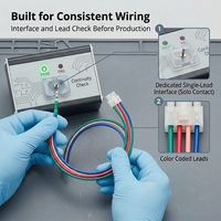 Cable de Conexión de 4 Pines y 4 Hilos con Código de Color y Extremo Abierto para Módulos de Control PCB y Sensores