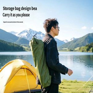 Chaise pliante d'extérieur en acier au carbone et tissu Oxford, chaise <span class=keywords><strong>lune</strong></span> portable à profil bas pour plage, camping, barbecue, détente - Product Image 4