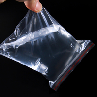 Sacs en polyéthylène transparents à fermeture éclair, résistants à l'humidité