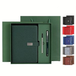 Set Ejecutivo de Cuaderno y Bolígrafo con Impresión UV en Papel A5 Personalizado, Regalos de Oficina para Hombres, Regalo Corporativo de Año Nuevo - Product Image 1