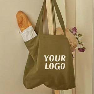 Vente en gros de sacs en toile avec logo personnalisé sacs à provisions en coton recyclé sacs en toile élégants pour épicerie - Product Image 3