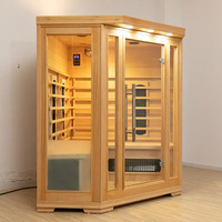 Grande salle de sauna infrarouge intérieure personnalisée pour 4 personnes, amincissante et avec siège intégré