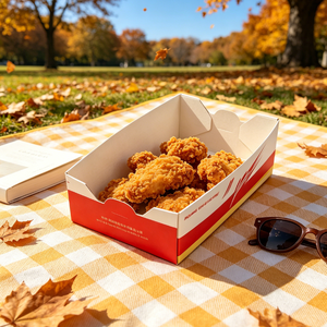 APP Çevre Dostu Geri Dönüştürülebilir Kraft Kağıt Hızlı Yemek Paketleme Kutuları Tavuk Parçaları Özel Öğle Yemeği <span class=keywords><strong>Burger</strong></span> Patates Kızartması Kızarmış Atıştırmalıklar için - Product Image 3