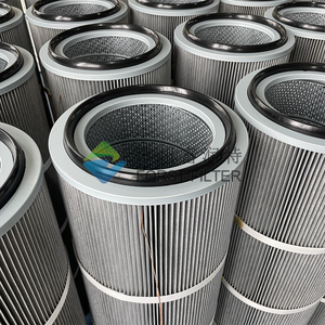 Mới tùy chỉnh kích thước <span class=keywords><strong>End</strong></span> <span class=keywords><strong>Cap</strong></span> tùy chọn hiệu quả 99.95% 0.3m độ xốp chống tĩnh Polyester Dust Collector Bộ lọc không khí <span class=keywords><strong>Cartridge</strong></span> - Product Image 4