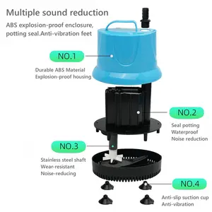 JUYANG Mini pompe à eau submersible Pompe à moteur à eau ca Pompe d'aspiration hydroponique à petit fond Pompes à eau électriques pour aquarium