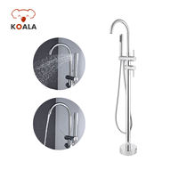 Mitigeur thermostatique en laiton UPC à poignée unique avec cartouche céramique pour salle de bain et hôtel, ensemble douchette à main