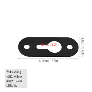 GQK Double-Hole Iron <b>Hook</b> GW2581209 with Back <b>Clip</b> Easy-to-Attach Connectors Shelf Supports Modern Simple for Furniture Cabinet - Product Image 5