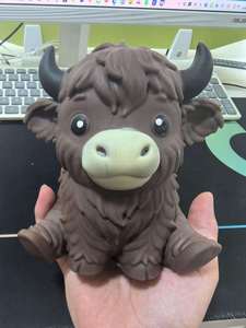 Peluche de vache des Highlands Umbo, boîte en vrac, jouet à presser mystère de Noël, animal de ferme, pour soulager le stress et la relaxation - Product Image 5