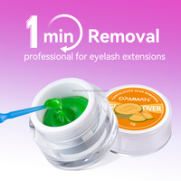 Crème de retrait d'extensions de cils personnalisée OEM/ODM, gel de dépose d'adhésif pour cils à usage professionnel uniquement, saveur fruitée