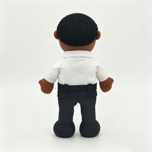 Marioneta profesional personalizada de hombre, marioneta de personaje corporativo, marioneta con camisa blanca y corbata, marioneta con corbata azul, marioneta con traje negro - Product Image 6