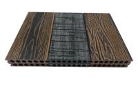 Terrasse en composite bois-plastique bicolore à faible entretien pour maison, camping, extérieur, jardin et terrasse
