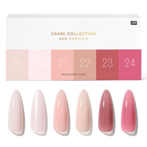 Canni Cao Su Cơ Sở Gel Bộ 6 cái/lốc Nhanh Chóng Builder Nail Gel Bộ Sơn Móng Tay Long Lanh 9Ml Bán Vĩnh Viễn <span class=keywords><strong>Varnish</strong></span> UV <span class=keywords><strong>LED</strong></span> Gel <span class=keywords><strong>Varnish</strong></span> - Product Image 5