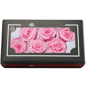 Vente en gros de roses <span class=keywords><strong>éternelle</strong></span>s rouges et roses chinoises bon marché, très vendues en 2024, fleurs préservées de 5 à 6 cm dans une boîte pour la Saint-Valentin - Product Image 4