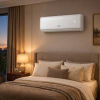 Climatiseur solaire hybride ACDC 12000 BTU, écologique, R32, alimenté par énergie solaire, pour usage domestique, avec technologie Full DC Inverter, économie d'énergie