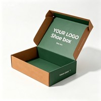 Boîte d'emballage personnalisable en papier biodégradable de haute qualité pour chaussures, vêtements et talons hauts, vente en gros et recyclable