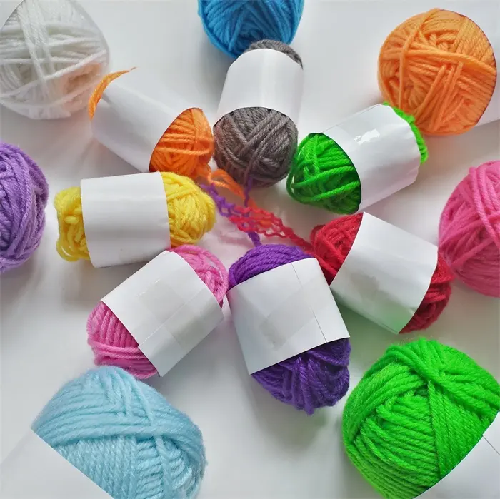 Fil à tricoter en acrylique doux, pièces, couleurs mixtes pour vêtements à tricoter doux, matière première