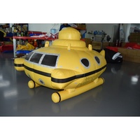 KeepFuns Sous-marin gonflable géant jaune pour piscine et plage |   Équipement de jeu aquatique personnalisable « DEEP SEARCH »