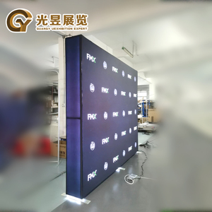 Nhà Máy Bán Hàng Trực Tiếp Tùy Chỉnh Thẳng Hiển Thị Thương Mại Hiển Thị Ánh Sáng Hộp Gian Hàng Nền Xách Tay Nhôm Biểu Tượng Tùy Chỉnh LED Ánh Sáng Hộp - Product Image 4