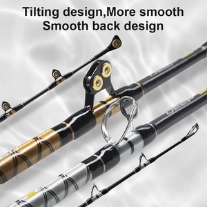 Cần câu cá biển sâu chất lượng cao 6ft 1.8m câu cá lớn, cá mập, cá ngừ, trọng lượng mồi 80-150LB, câu cá nước mặn, câu rê - Product Image 3