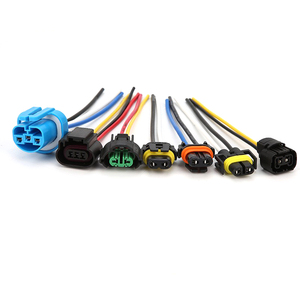 Tùy Chỉnh 9004 9005 9006 H9 H11 H13 H16 Ô Tô Halogen <span class=keywords><strong>LED</strong></span> Xe Bóng Đèn Ổ Cắm Kết Nối Không Thấm Nước Dây Khai Thác Cho Xe - Product Image 2