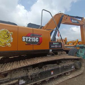 Excavatrice moyenne d'occasion Sany 21,9 tonnes SY215C modèle 2022, moteur, boîte de vitesses, pompe, godet de 1,1 m, composants hydrauliques, vente chaude - Product Image 5