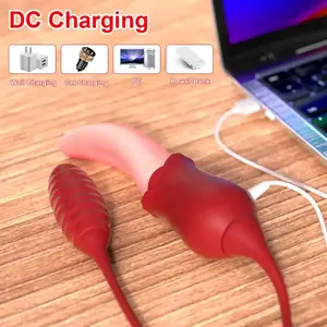 2025 Oem & Odm <span class=keywords><strong>Hot</strong></span> Selling Seksspeeltjes <span class=keywords><strong>4</strong></span> In 1 Vibrator 12 Snelheden Likken Vibrerende Roterende Kralen Vibrator Volwassen Speelgoed Voor Vrouwen - Product Image 6