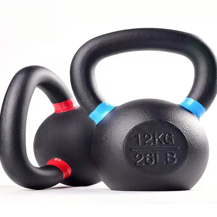 Sc Kettlebell Weegt Gietijzeren Kettlebells Gepoedercoate Krachttraining Thuis Gym Full-Body Oefeningen