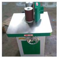 Convient pour le travail du bois et les produits en bois, ponceuse verticale manuelle à éponge, machine à poncer à bande à rouleau courbé, ponceuse à tambour