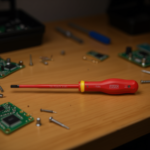 Destornillador 091 D de Punta Plana, Herramienta de Precisión para Reparación de Electrónica - Product Image 3