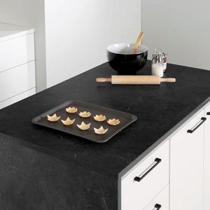 Fabbrica su misura in marmo nero Design cascata <span class=keywords><strong>cucina</strong></span> cart isola Flat Pack - Product Image 3