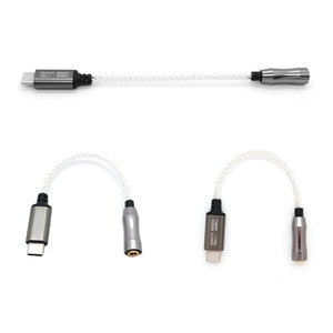 Type C To 3.5mm Audio <b>Adapter</b> Cable Cs43131 Dsd256 Decoder Hi Fi Grade With Silver Plated Copper Wire - Product Image 3