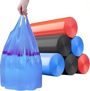 ถุงขยะหูหิ้วขนาด 2.5 แกลลอน ยี่ห้อ Huamaohengchun ถุงพลาสติกขนาดเล็ก ไม่มีกลิ่น หนา ทนทาน สำหรับห้องน้ำ ห้องครัว สำนักงาน ห้องนอน และรถยนต์ - Product Image 1