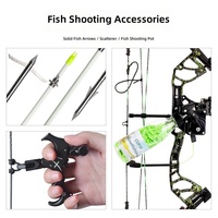 Kit de pêche universel pour arc à poulies composite - Sac d'accessoires, tête de tirage, amortisseur de chocs pour flèche