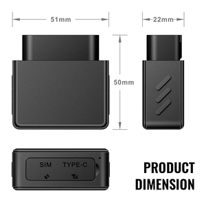 Localizador de Vehículos con Grabación de Voz concox VL512, Dispositivo de Rastreo de Automóviles con Detección ACC, Mini Rastreador GPS <span class=keywords><strong>Espía</strong></span> 4G OBD con <span class=keywords><strong>Micrófono</strong></span> - Product Image 2