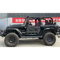 Porte demi-porte en acier noir à 2 portes avec rétroviseurs latéraux pour Jeep Wrangler JK 2007-2017 J364