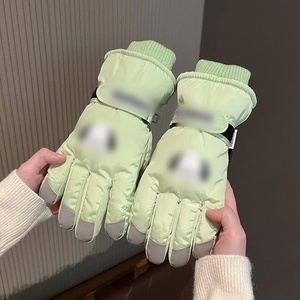 Winter Cartoon Puppy Ski Waterproof Thermal Fleece Lined Warm Snowboarding Windproof Cold-Proof Unisex <strong>Cute</strong> Fingerless <strong>Gloves</strong> - Product Image 4