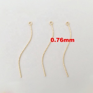 14K Vàng Đầy Đồ Trang Sức Vĩnh Viễn Phát Hiện Cong Lấp Lánh 9 Chân Mắt Kim Cho Tự Làm Bông Tai Mặt Dây Chuyền Làm - Product Image 2