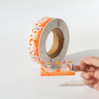 Autocollants personnalisés de haute qualité, ronds, double face, en feuille d'or, 20 mm, adhésifs réutilisables, étiquettes dorées pour l'emballage
