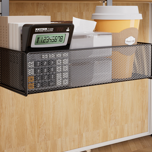 Nhà văn phòng dây hoàn thiện đa chức năng kim loại lưới giỏ bảng bên lưu trữ giá dưới bảng kệ - Product Image 6