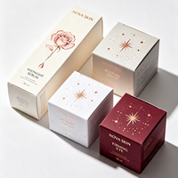 Caja de Papel Cosmética Profesional con Diseño Plegable, Marca en Relieve y Acabado de Superficie Premium