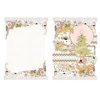 Style de cahier de Noël personnalisé double face imprimé offset déchirable à la main bloc-notes collant fabricant d'impression originale