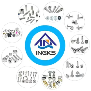 Wuxi Ingks hizo sujetadores en pulgadas métricas tamaños diferentes materiales Hardwares insertos arandelas remaches tuercas tornillos pernos para la industria