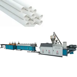 16Mm-50Mm Plastic Pijp Machine Dubbele Cavity Pvc Pijp Extrusie Lijn Recycling Afval Plastic Machine Harde Textuur pvc Pijp