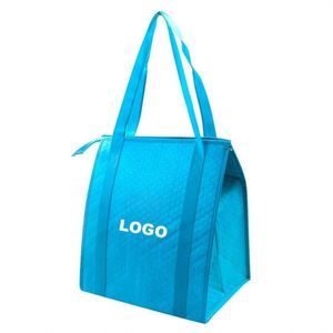 Eco Friendly Nonwoven Insulated Lunch Cooler Bag Custom Logo Small Wine Picnic Cooler Bag Reusable Thermal Food Bag - Product Image 1