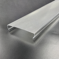 Diffuseur prismatique enveloppant personnalisé Bming Modern Extensive Line, en polycarbonate transparent haute luminosité